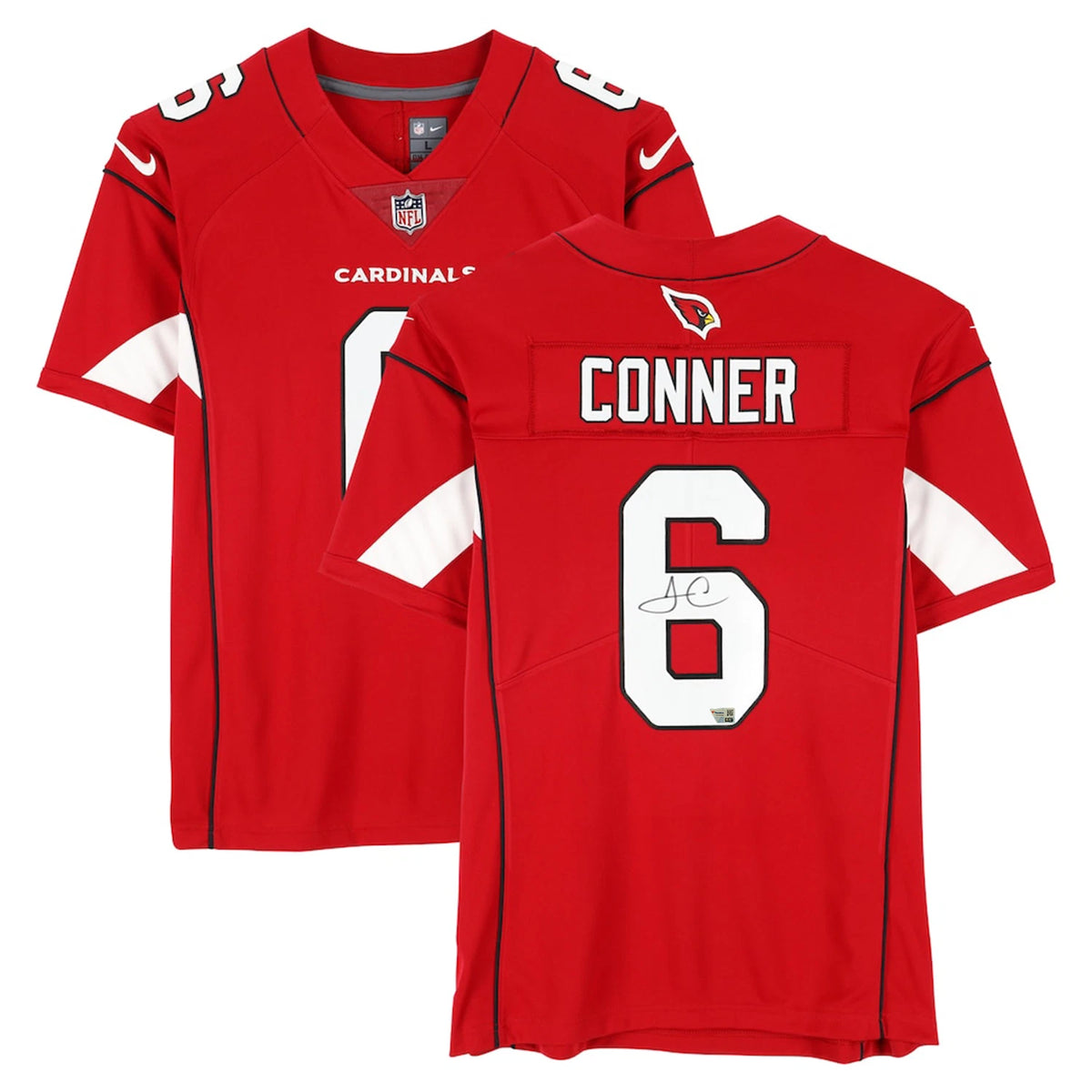 James Connor Autographed Arizona Cardinals Red Nike Limited Jersey Fanatics
