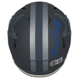Tony Dorsett Autographed Dallas Cowboys Slate Speed Mini Helmet Beckett Witnessed