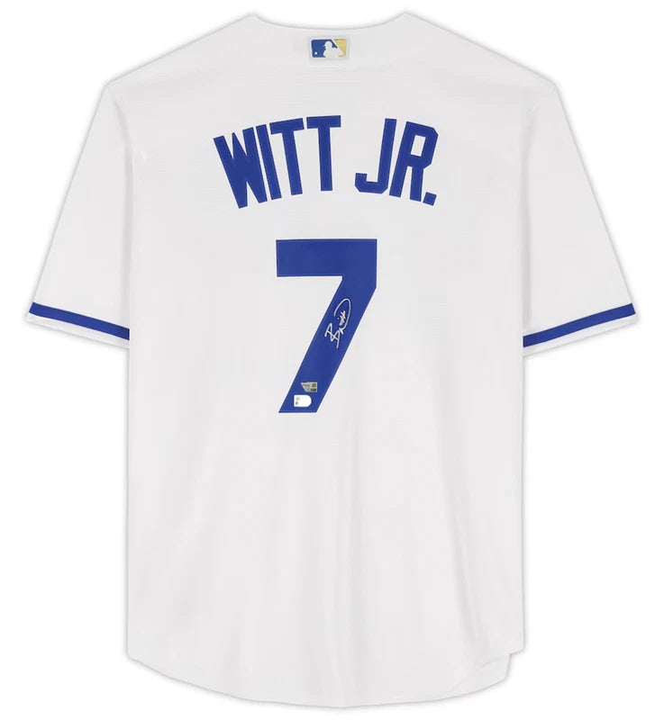 Bobby Witt Jr. Autographed Kansas City Royals White Nike Replica Jersey Fanatics