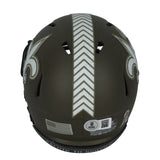 Rashid Shaheed Autographed New Orleans Saints 2022 Salute to Service Speed Mini Helmet Beckett Witnessed