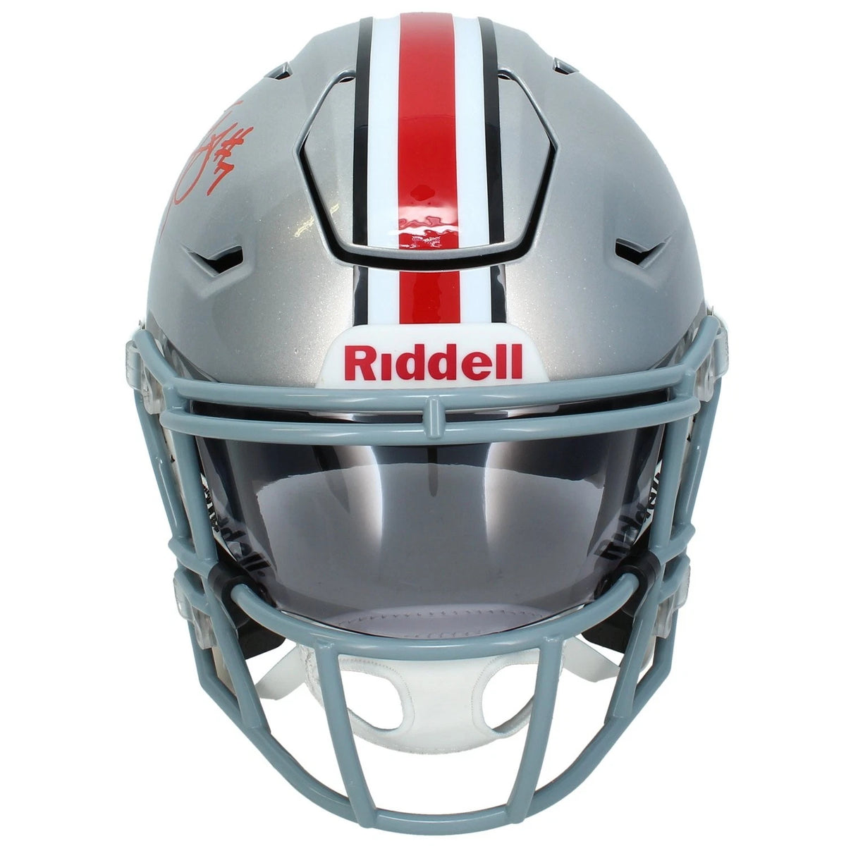 Ted Ginn Jr. Autographed Ohio State Buckeyes Speedflex Midi Helmet GTSM Witnessed