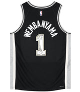 Victor Wembanyama Autographed/Inscribed "2024 ROY" San Antonio Spurs Black Nike Icon Swingman Jersey Fanatics