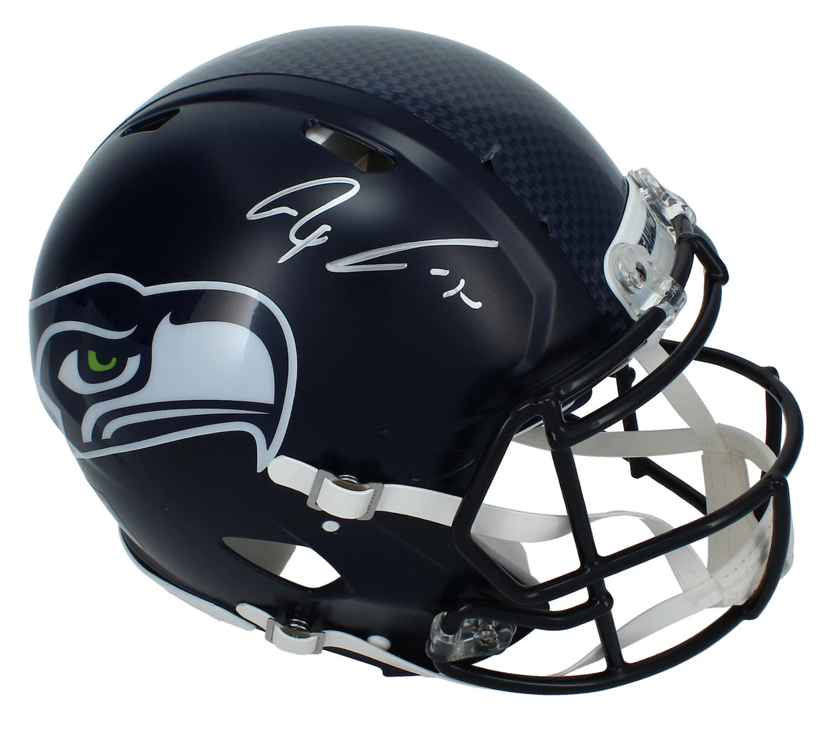 Jaxon Smith-Njigba Autographed Seattle Seahakws Super Bowl LX Champions Logo Speed Authentic Helmet Fanatics
