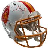 Tom Brady Autographed Tampa Bay Buccaneers Throwback Speed Authentic Helmet Fanatics