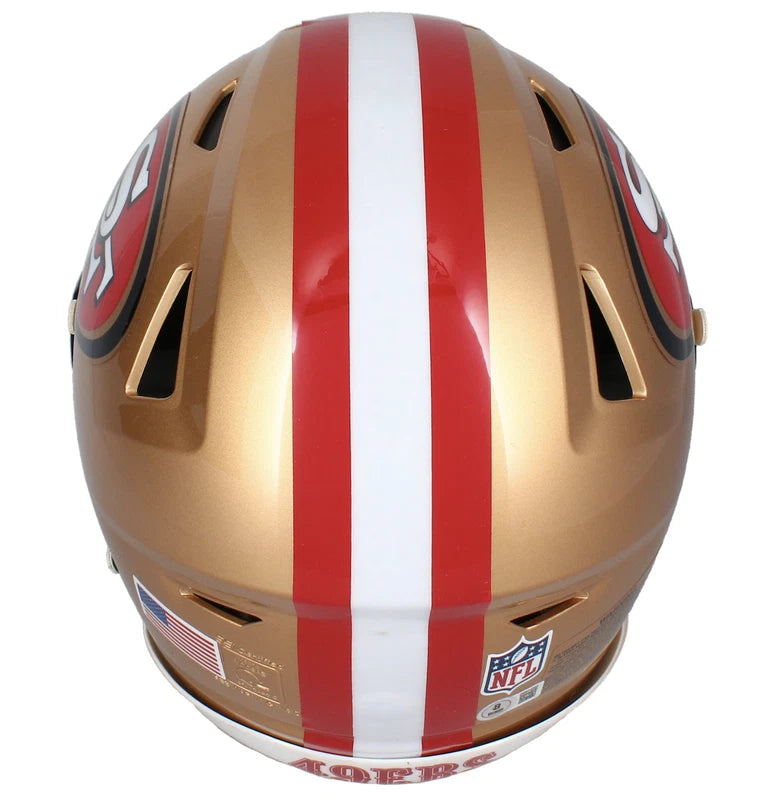 George Kittle Autographed San Francisco 49ers Speedflex Authentic Helmet Beckett