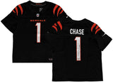 Ja'Marr Chase Autographed Cincinnati Bengals Black Nike Vapor F.U.S.E Limited Jersey Beckett Witnessed