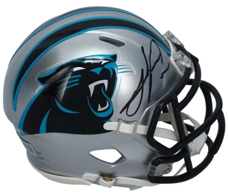 Julius Peppers Autographed Carolina Panthers Speed Mini Helmet Beckett Witnessed