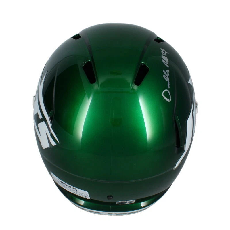 Darrelle Revis Autographed New York Jets Speed Full Size Helmet Beckett Witnessed
