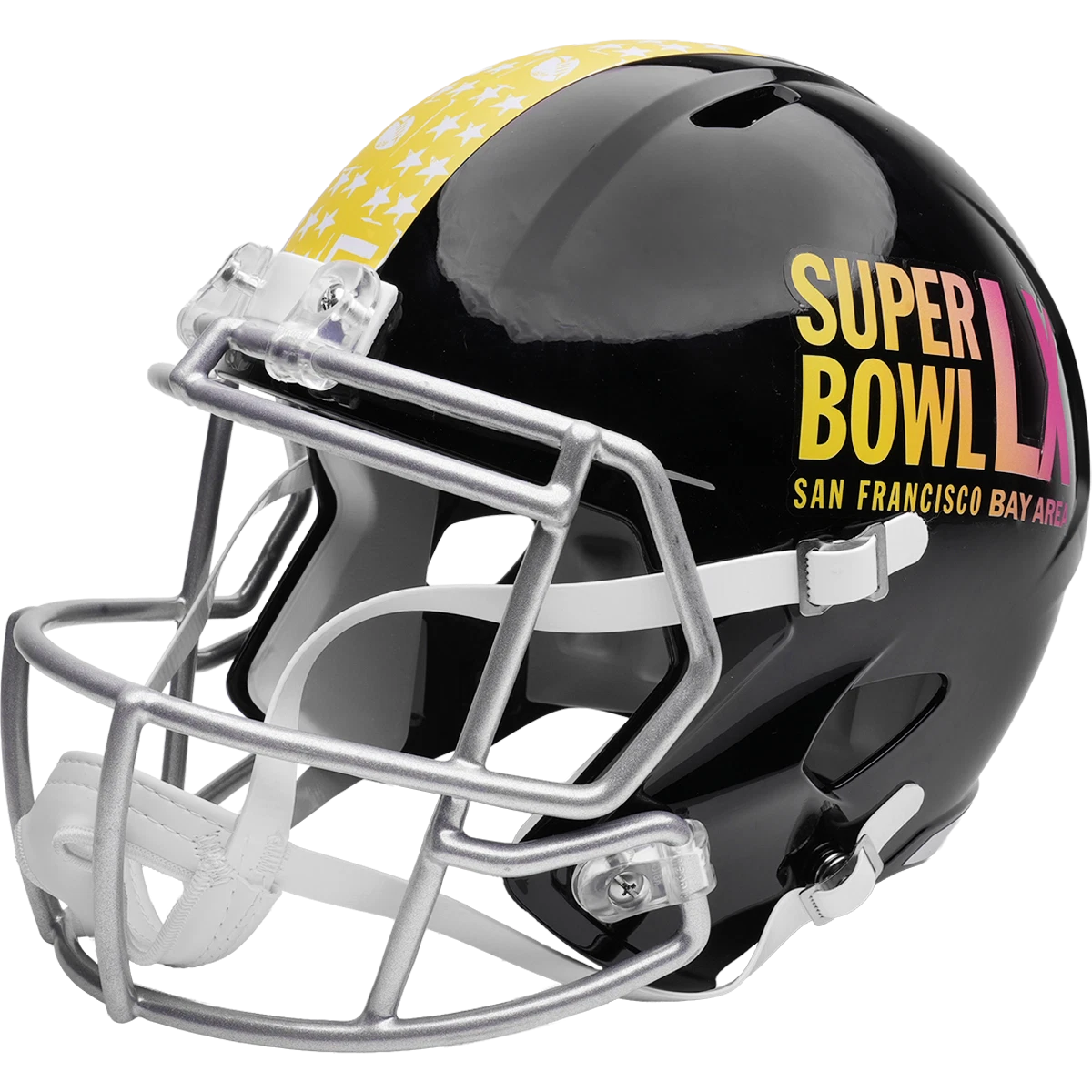 Unsigned Black Super Bowl LX Logo Speed Replica Full Size Helmet Seattle Seahawks Stock #258261