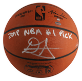 DEANDRE AYTON Autographed (Silver) and Inscribed 2018 NBA #1 Pick Authentic Spalding Basketball - Limited Edition of 22 - GAME DAY LEGENDS & STEINER