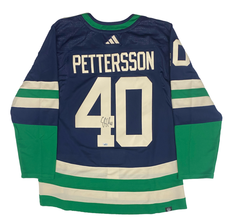 ELIAS PETTERSSON Autographed Vancouver Canucks Adidas 2022-23 Reverse Retro Jersey FANATICS
