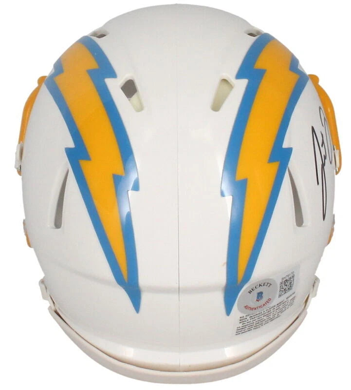 Justin Herbert Autographed Los Angeles Chargers Speed Mini Helmet Fanatics