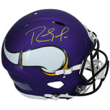 Randy Moss Autographed Minnesota Vikings Speed Authentic Helmet Beckett Witnessed