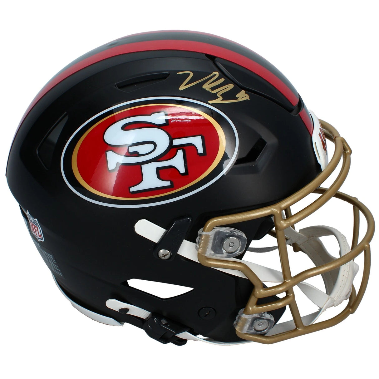 Nick Bosa Autographed San Francisco 49ers Black Rivalries Speedflex Authentic Helmet Beckett Witnessed
