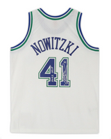 Dirk Nowitzki Autographed/Inscribed "2023 HOF" White Mitchell & Ness 1998-99 Swingman Jersey Fanatics