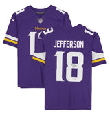 JUSTIN JEFFERSON Autographed Minnesota Vikings Purple Nike Limited Jersey FANATICS
