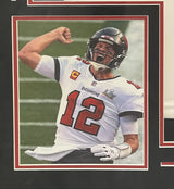Tom Brady Autographed/Inscribed "SB LV CHAMPS" Tampa Bay Buccaneers Custom Framed White Nike Limited Jersey Fanatics