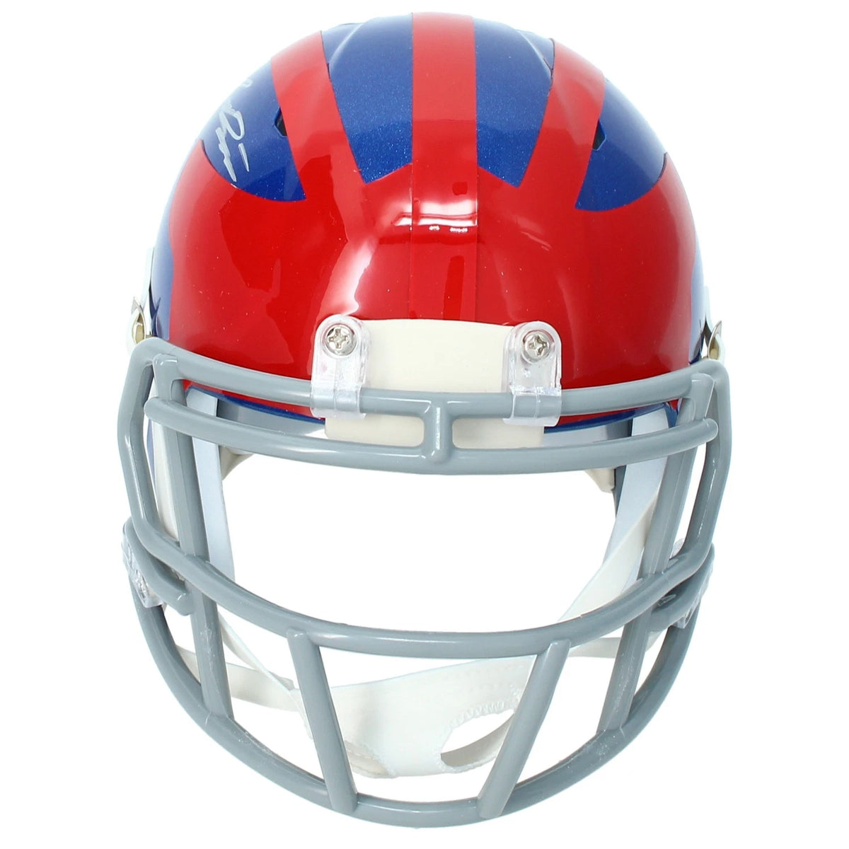 Jaxson Dart Autographed New York Giants 2024 Alternate Speed Mini Helmet Fanatics
