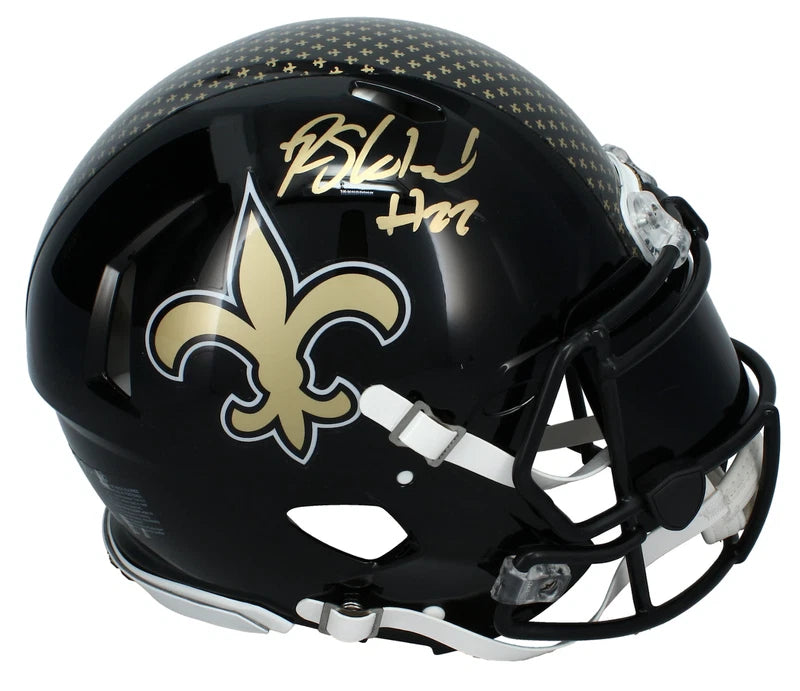 Rashid Shaheed Autographed New Orleans Saints Black 2022 Alternate Speed Authentic Helmet w/Black Visor & 3D Bumpers Beckett Witnessed