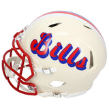 Josh Allen Autographed Buffalo Bills RETRO Speed Authentic Helmet Beckett Witnessed