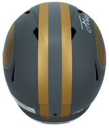 Jordan Love Autographed Green Bay Packers Slate Speed Full Size Helmet Beckett Witnesed