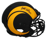 Kyren Williams Autographed Los Angeles Rams Eclipse Speed Authentic Helmet Beckett Witnessed