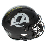 Eric Dickerson Autographed/Inscribed "HOF 99" Los Angeles Rams 2026 Salute to Service Speedflex Authentic Helmet Beckett Witnessed