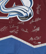 Colorado Avalanche Team Autographed Colorado Avalanche Burgundy Adidas Climalite Authentic Jersey w/22 Stanley Cup Patch Fanatics LE 100