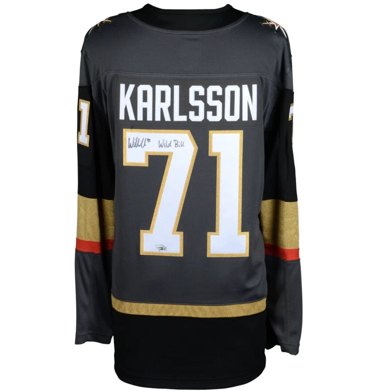 William Karlsson Autographed/Inscribed "Wild Bill" Vegas Golden Knights Black Fanatics Breakaway Jersey Fanatics Authentic