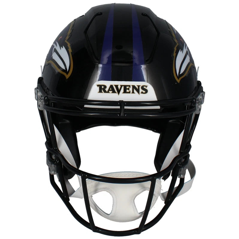 Zay Flowers Autographed Baltimore Ravens Speedflex Authentic Helmet Beckett Witnessed