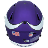 Justin Jefferson Autographed Minnesota Vikings Speedflex Authentic Helmet Beckett Witnessed