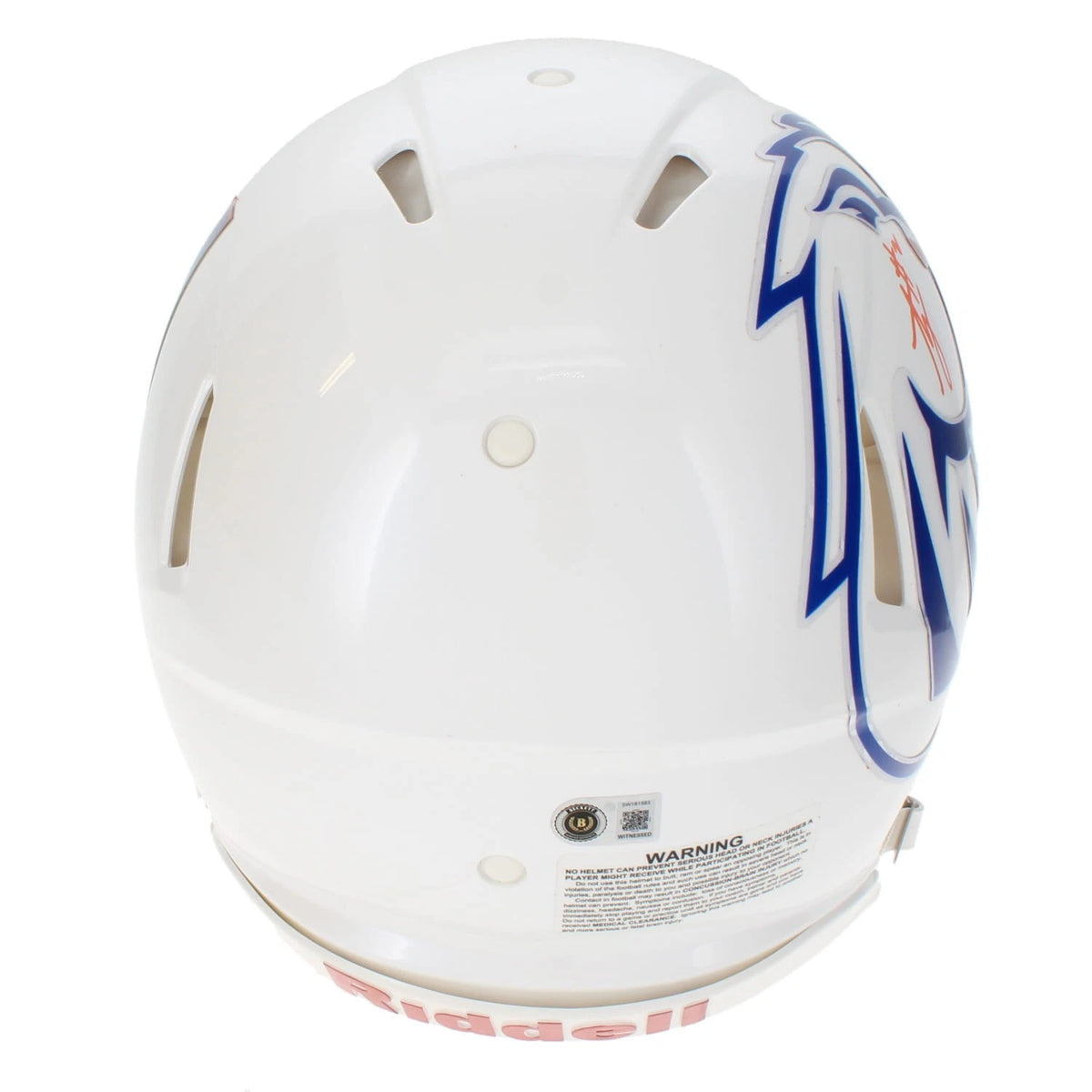 Ashton Jeanty Autographed Boise State Broncos Speed Authentic Helmet Beckett Witnessed
