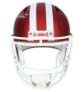 Aidan Fisher Autographed Indiana Hoosiers National Champions Logo Speed Full Size Helmet Beckett Witnessed