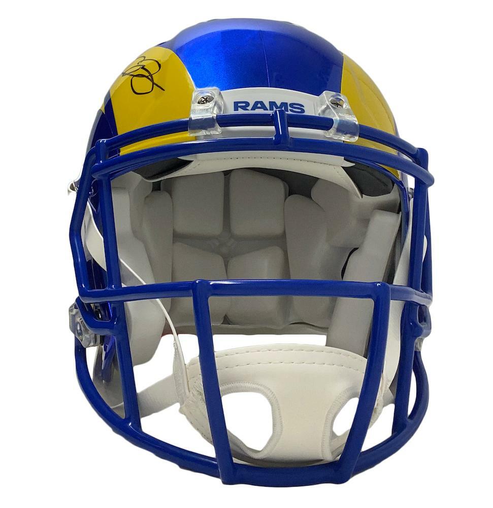 Odell Beckham Jr Autographed Los Angeles Rams Speed Authentic Helmet Fanatics