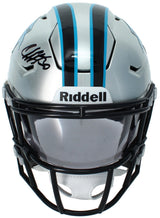 Chuba Hubbard Autographed Carolina Panthers Speedflex Midi Helmet Beckett Witnessed