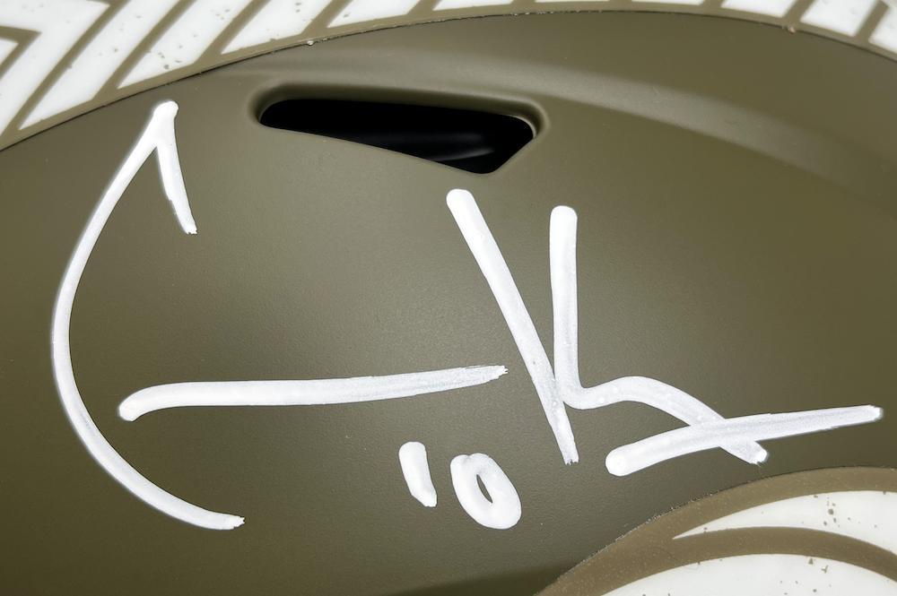 COOPER KUPP Autographed Los Angeles Rams 2022 Salute To Service Speed Authentic Helmet