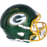 DAVANTE ADAMS Autographed Green Bay Packers Flash Speed Full Size Helmet FANATICS