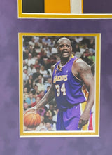 Shaquille O'Neal Autographed Los Angeles Lakers Custom Framed Purple 1999 Mitchell & Ness Authentic Jersey with Photos Fanatics