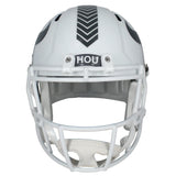 Dalton Schultz Autographed (in Red) Houston Texans 2024 Salute to Service Speed Full Size Helmet Beckett Witnessed