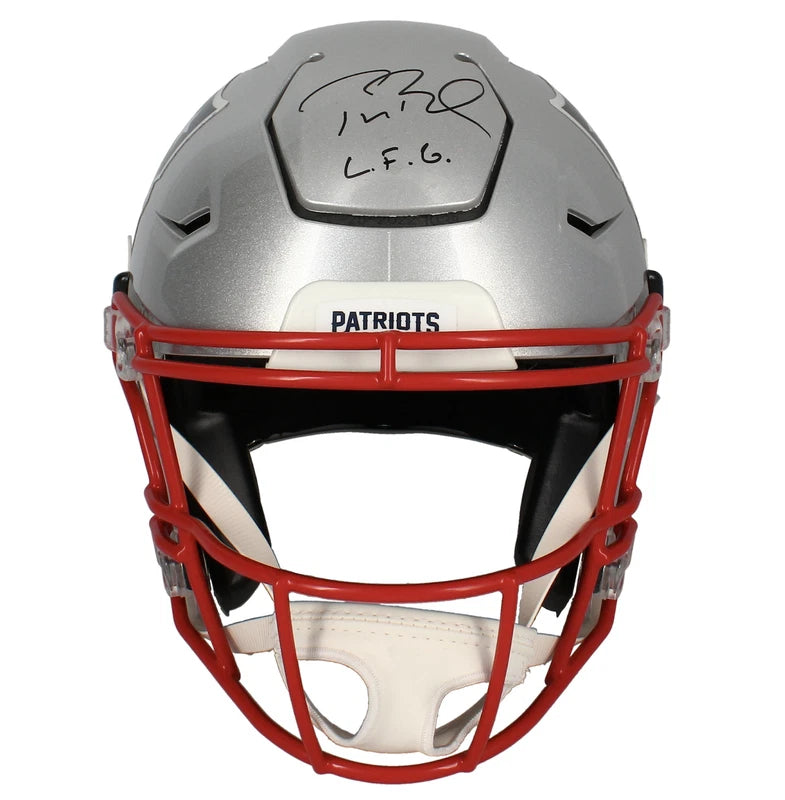 Tom Brady Autographed/Inscribed "LFG" New England Patriots Speedflex Authentic Helmet LE 1/25