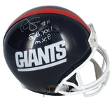 Phil Simms Autographed/ Inscribed "S.B. XXI M.V.P." New York Giants Proline Authentic Helmet Fanatics