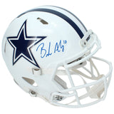 Brandon Aubrey Autographed Dallas Cowboys White 2022 Alternate Speed Authentic Helmet Beckett Witnessed