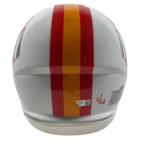 TOM BRADY Autographed/Inscribed "FIRE THE CANNONS" Tampa Bay Buccaneers Throwback Speed Authentic Helmet FANATICS LE 1/12