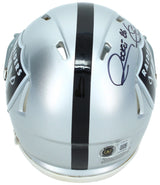 Raghib "Rocket" Ismail Autographed Raiders Speed Mini Helmet Beckett Witnessed