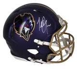 Terrell Suggs Autographed Baltimore Ravens Purple 2024 Alternate Speed Authentic Helmet Beckett Witnessed