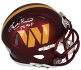 Larry Brown Autographed/Inscribed "72 MVP" Washington Commanders Speed Mini Helmet Beckett Witnessed