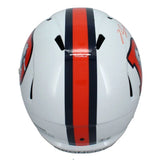 Bo Nix Autographed Denver Broncos White 2023 Alternate Speed Full Size Helmet Beckett Witnessed