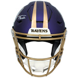 Trey Hendrickson Autographed Baltimore Ravens Purple 2024 Alternate Speedflex Authentic Helmet JSA Witnessed