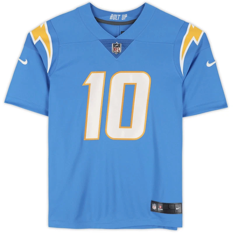 Justin Herbert Autographed/Inscribed "2020 OROY" Los Angeles Chargers Powder Blue Nike Limited Jersey Fanatics