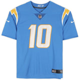 Justin Herbert Autographed/Inscribed "2020 OROY" Los Angeles Chargers Powder Blue Nike Limited Jersey Fanatics